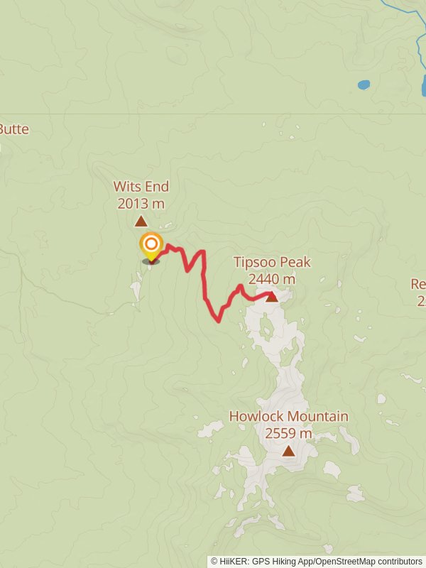 Tipsoo Peak Trail from Wits End Nordic mobile static map