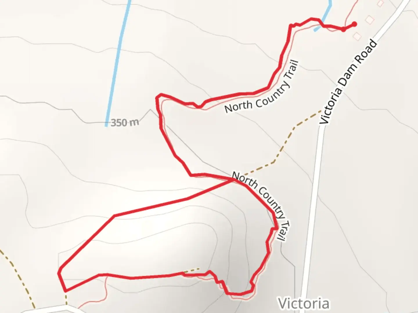An image depicting the trail North Country Loop Trail and its surrounding area.