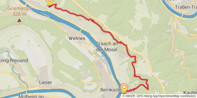 Moselsteig stage 10 Map