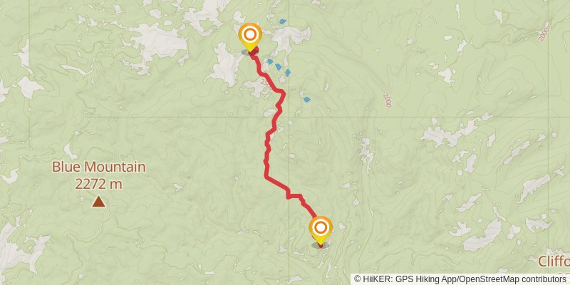 Chain of Lakes Trail stage 2 Map