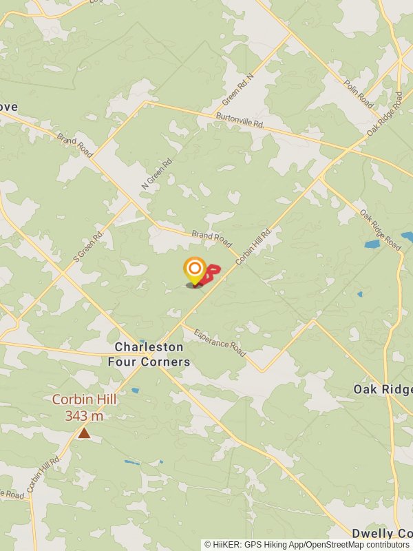 Pond Road and Corbin Hill Road Loop mobile static map