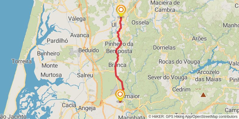 Camino Portugues stage 16 Map