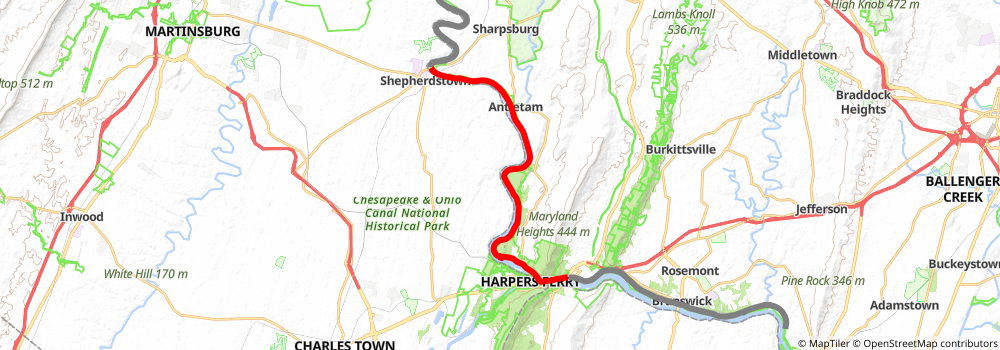 American Discovery Trail South Route stage 17 Map