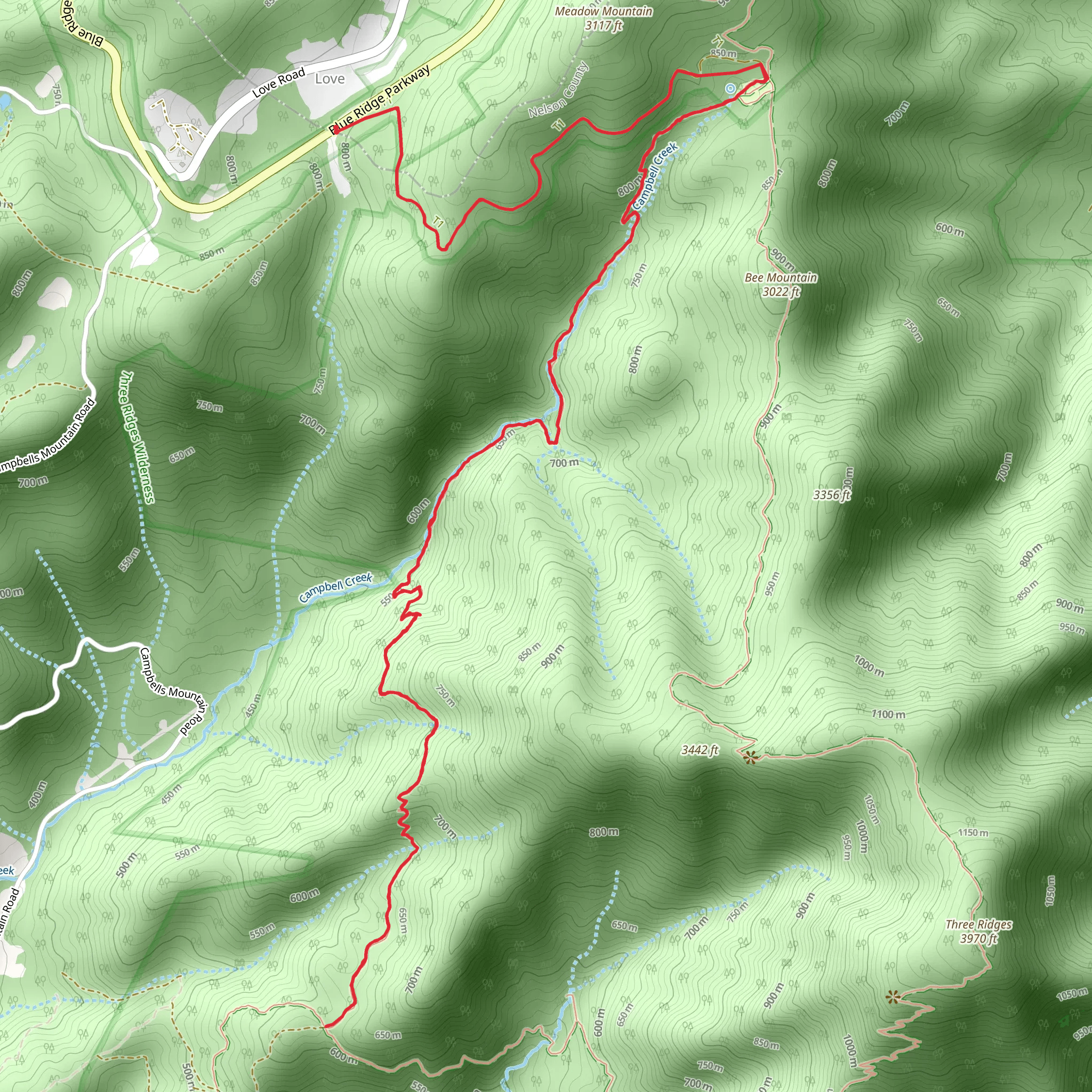 Mau-Har Trail mobile static map
