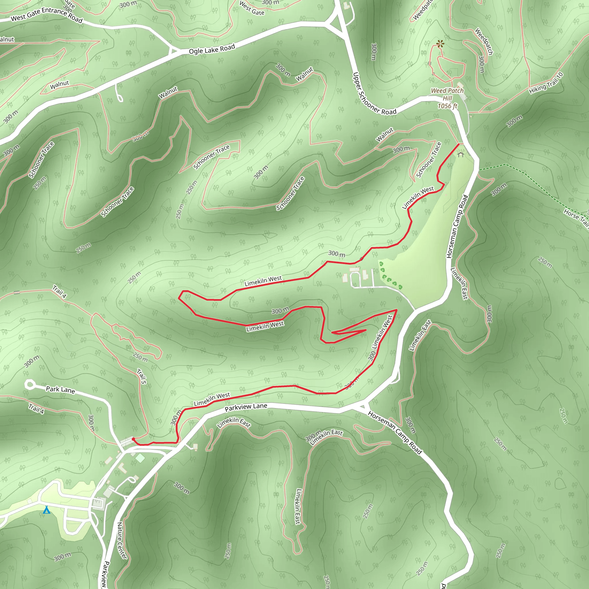 Limekiln Trail mobile static map