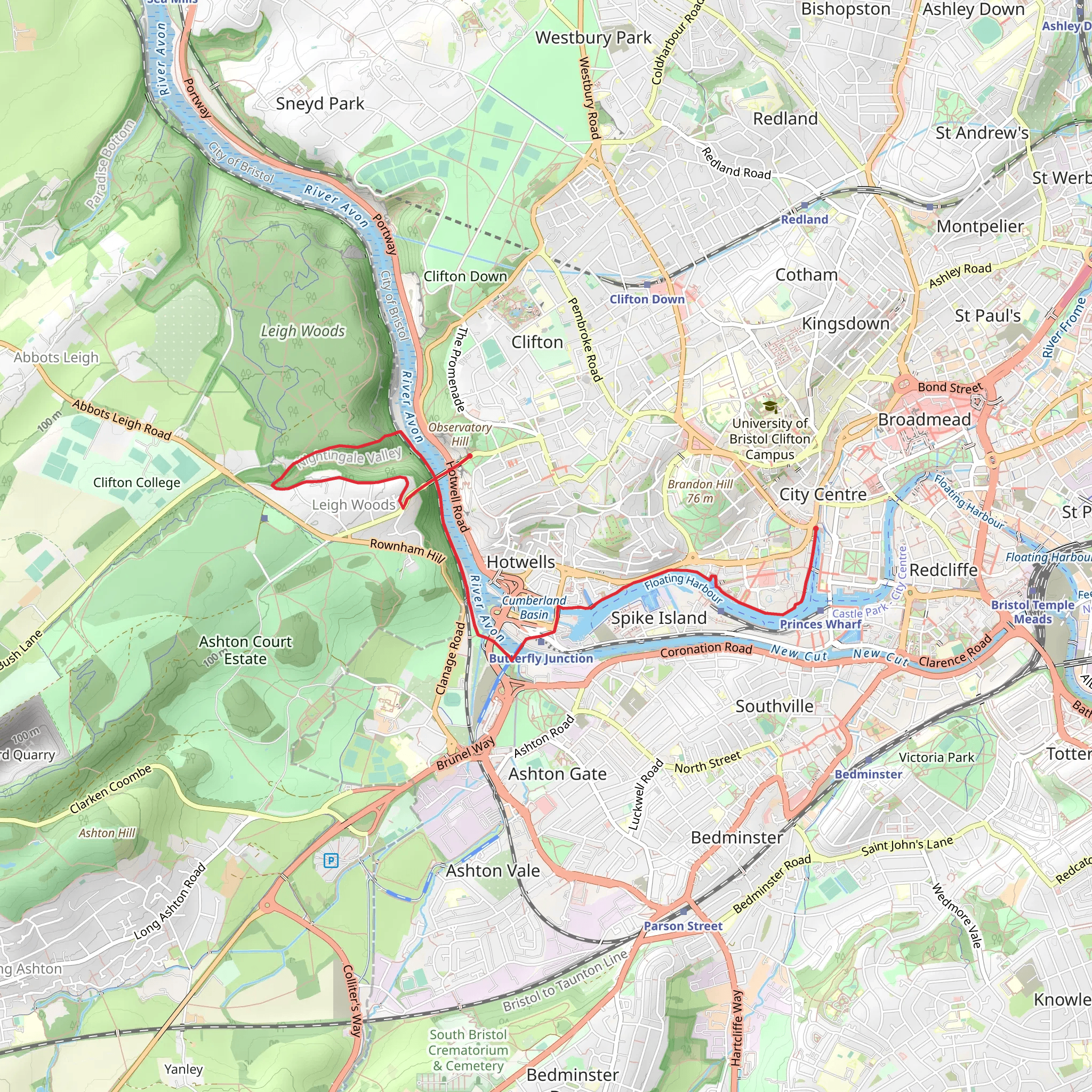 Brunel's Masterpieces and The Avon Gorge mobile static map