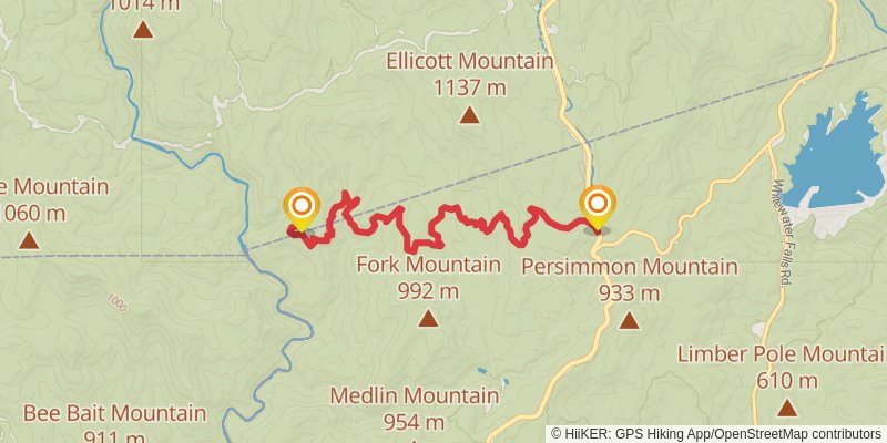 Fork Mountain Trail stage 2 Map