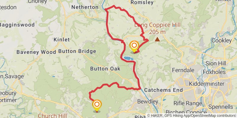 Loop Walk from Bewdley stage 2 Map