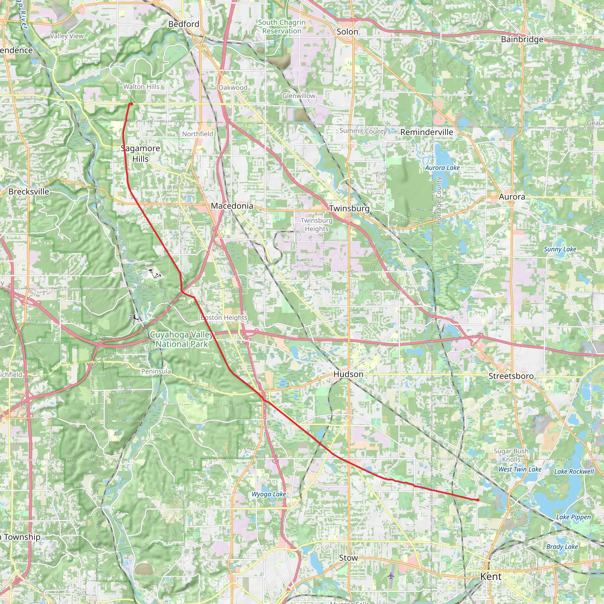 Alexander Road Hike Trail mobile static map