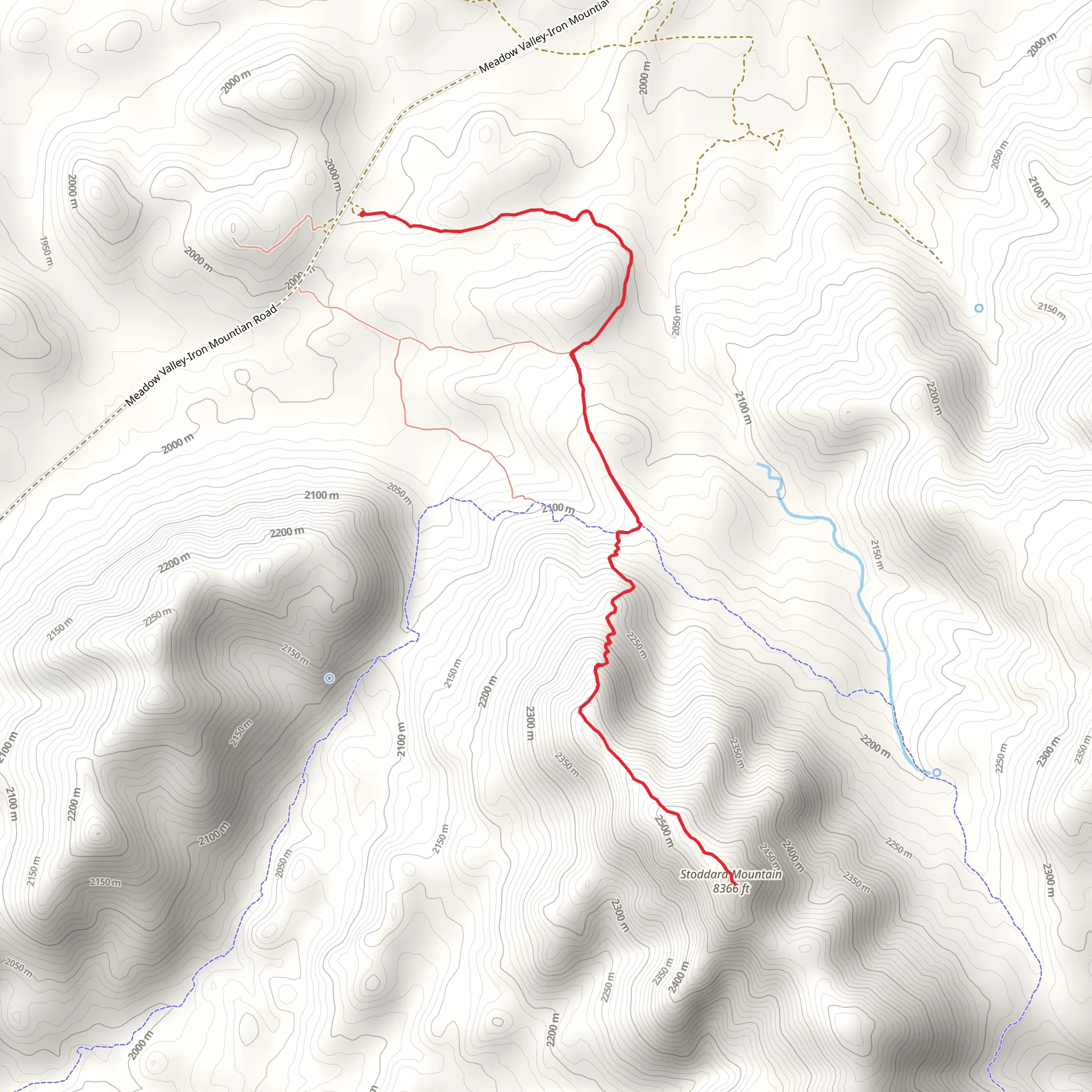 Stoddard Mountain via Duncan Spring Trail mobile static map