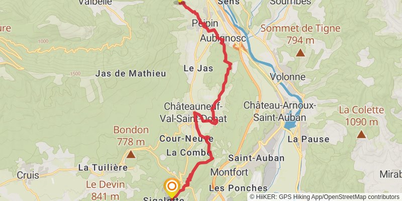 Via Domitia stage 15 Map