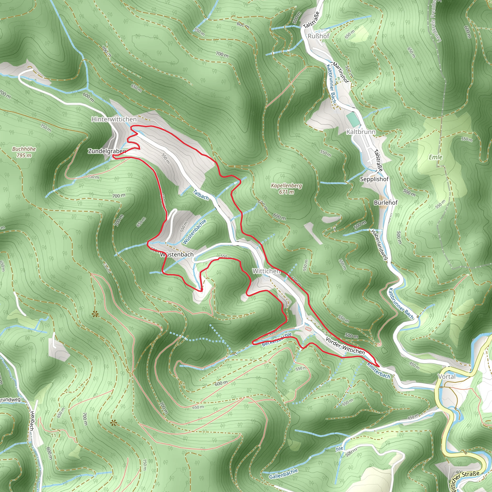 Jägerhaus - Klosterblick Loop mobile static map
