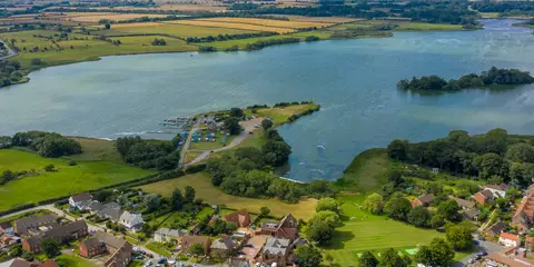 An image depicting the trail Hornsea and Hornsea Mere and its surrounding area.