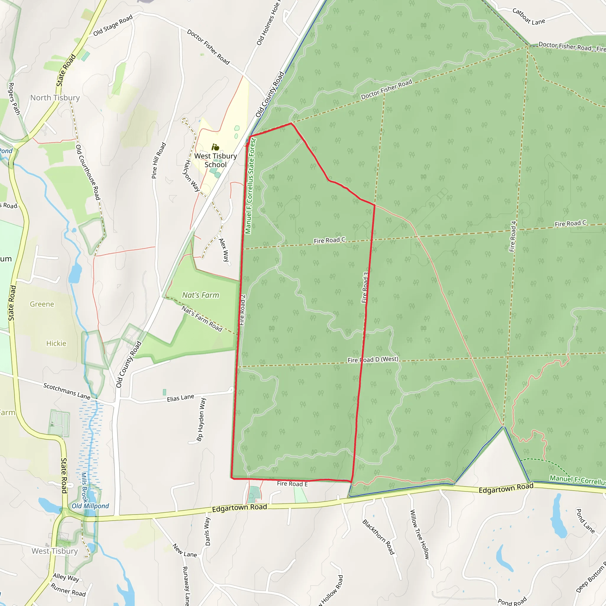 Manter Memorial Field Loop mobile static map