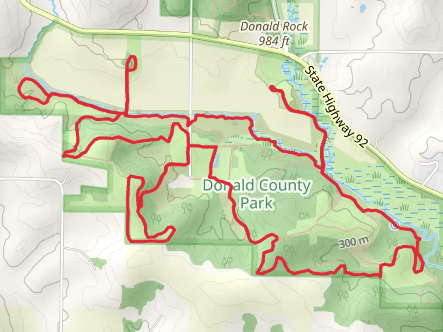 An image depicting the trail Sweet Farm Trail, Hitchcock Ridge Trail and John Hitchcock Trail and its surrounding area.