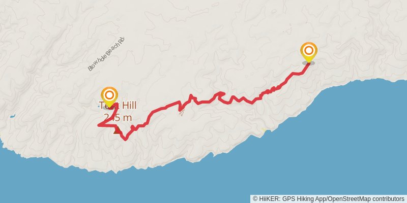Heysen Trail South Coast stage 2 Map
