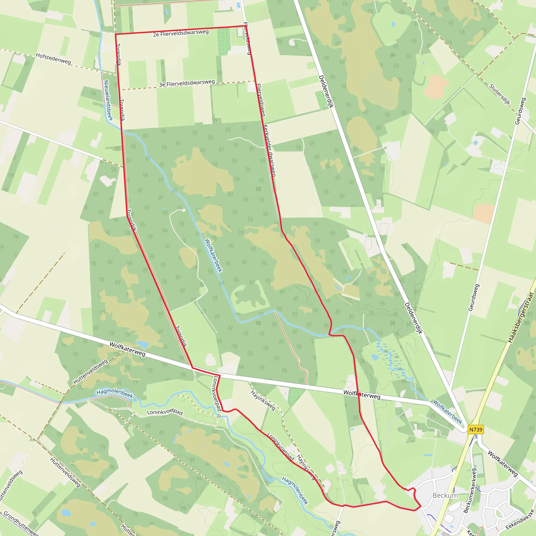 Overijssels Havezatenpad and Torendijk Loop mobile static map