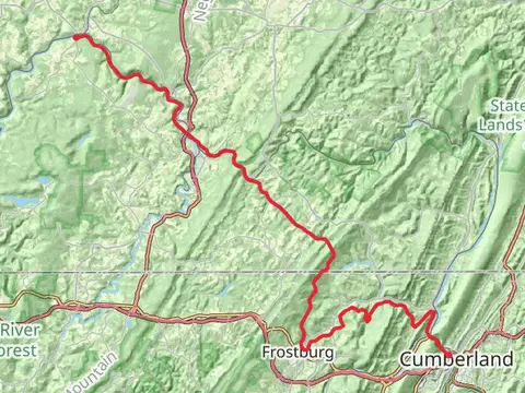Rockwood to Cumberland via Great Allegheny Passage