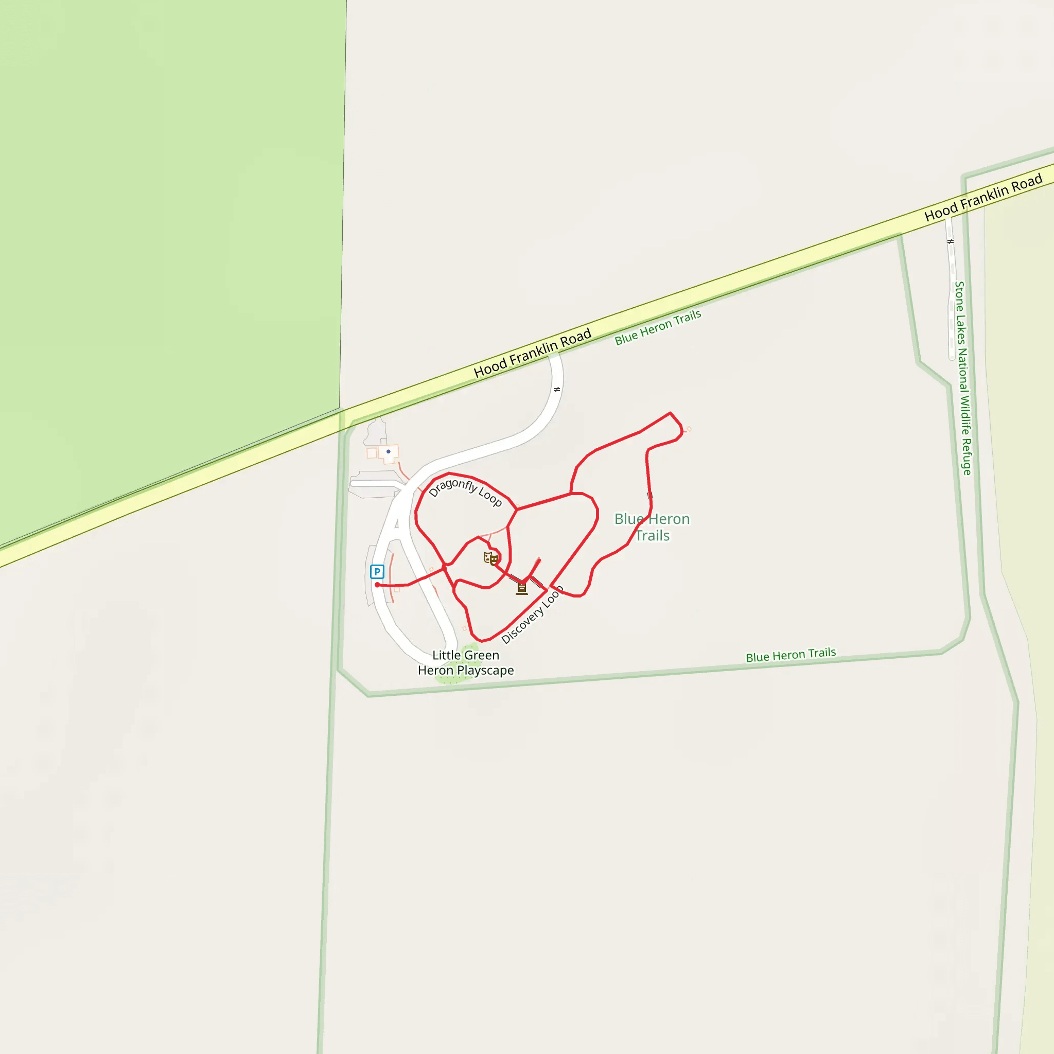 Dragonfly, Discovery and Lost Coyote Loop mobile static map