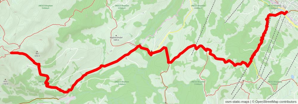 Hirsegg - Schrattenfluh - Rossweid - Sörenberg stage 2 Map
