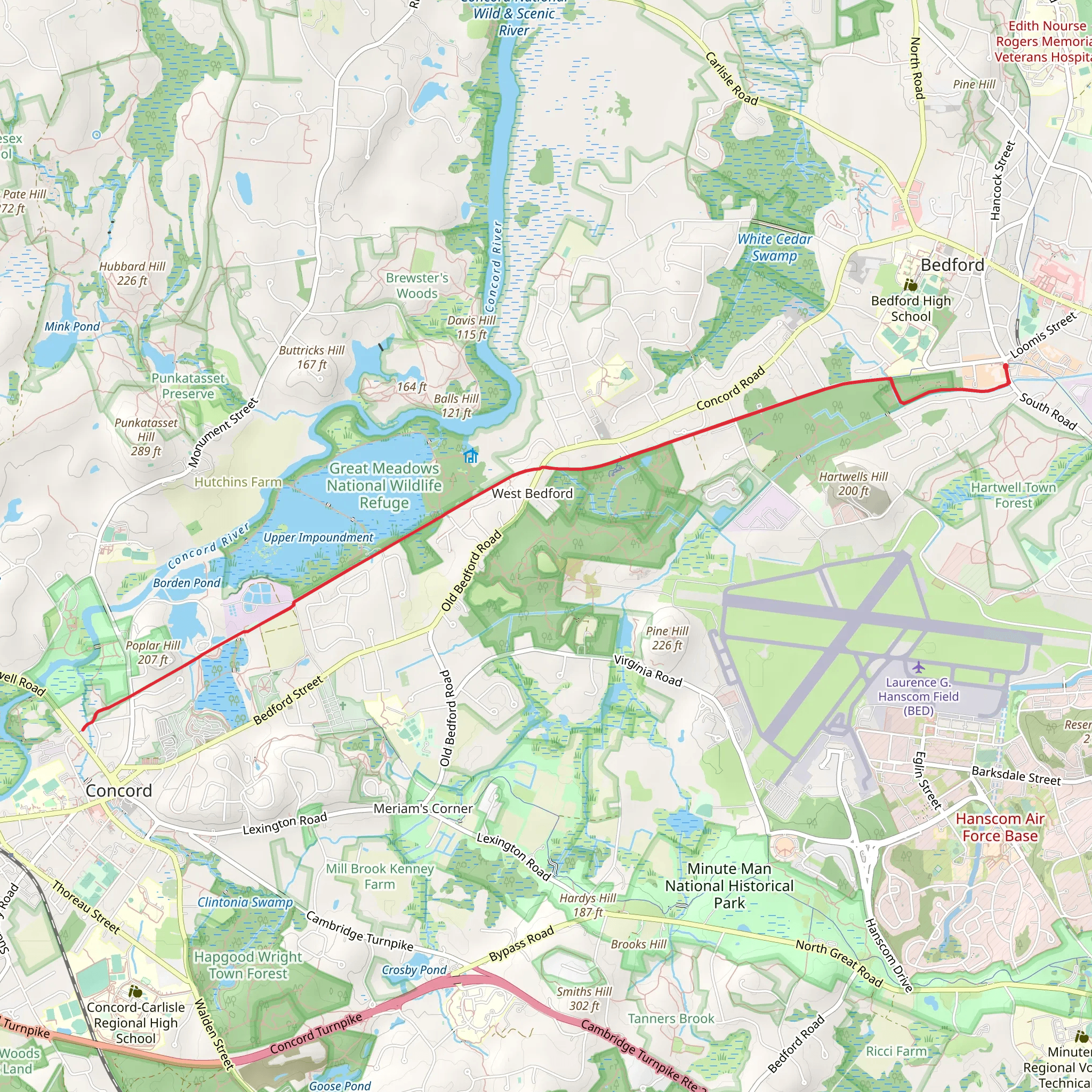 Poplar Hill via Reformatory Branch Trail mobile static map