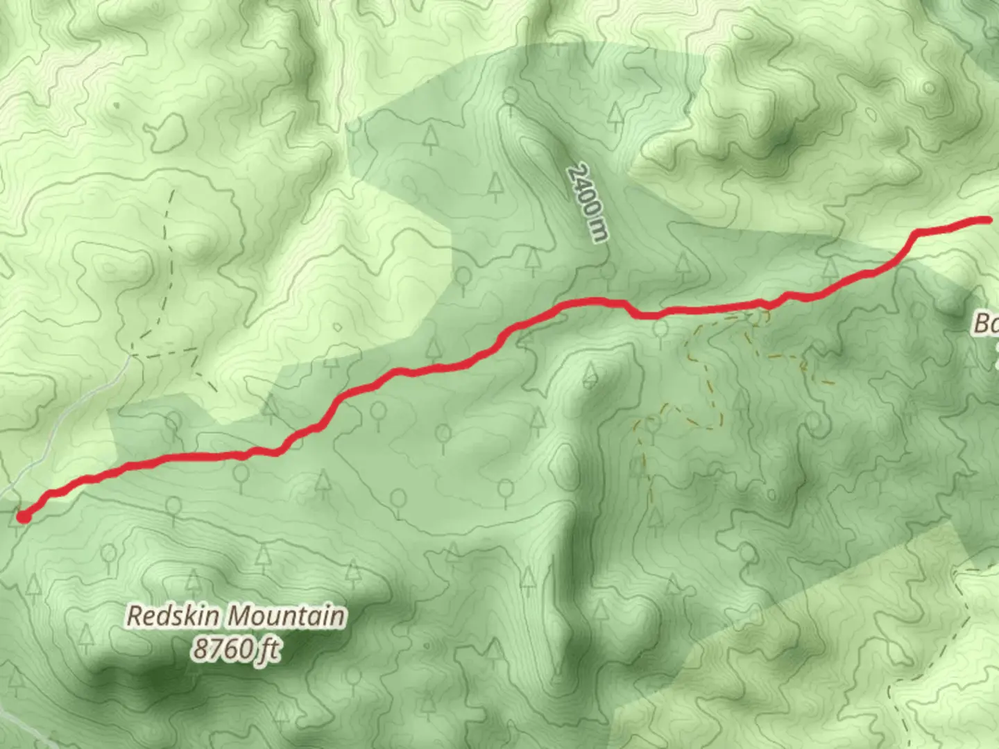 An image depicting the trail Miller Gulch Trail and its surrounding area.