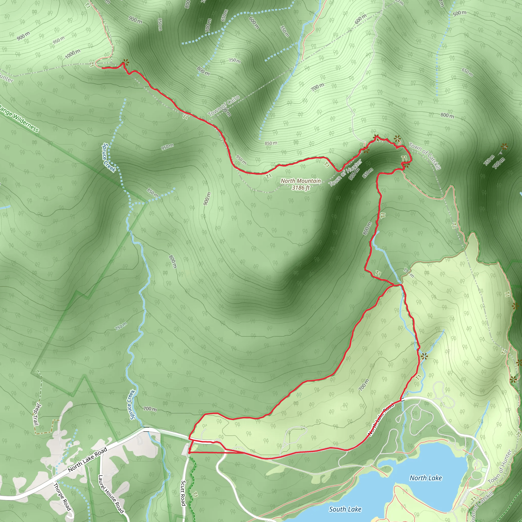Stoppel Point via Rock Shelter Trail mobile static map