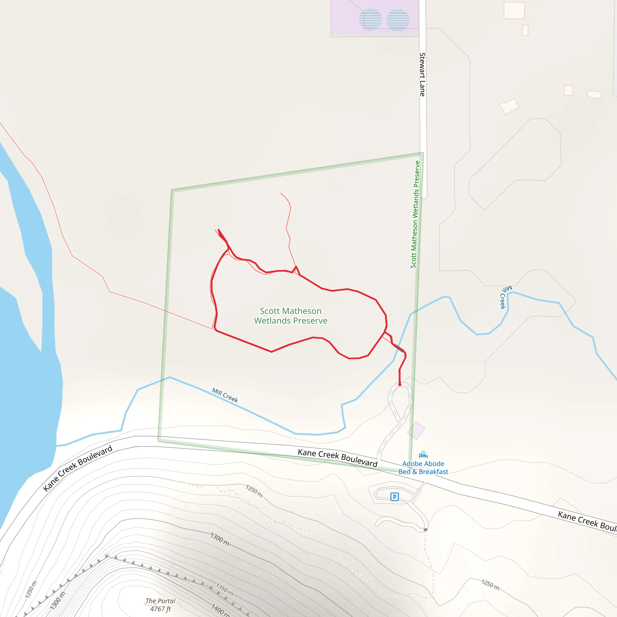 Mill Creek Loop mobile static map