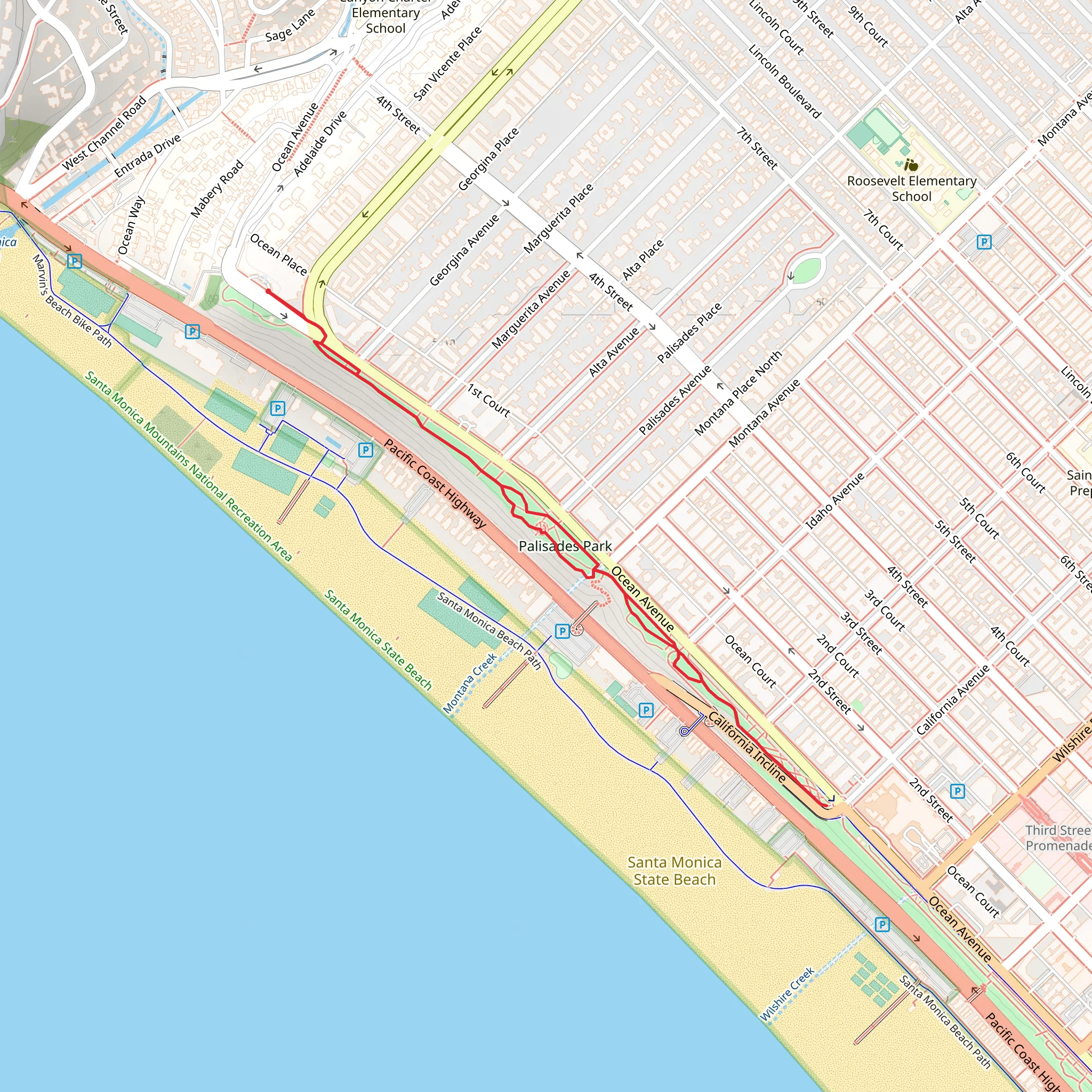 Palisades Park mobile static map