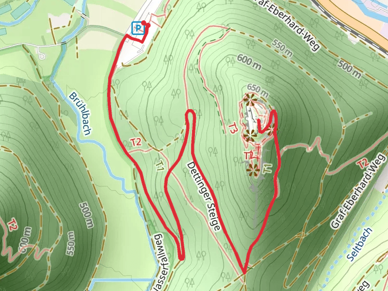 Schlossberg via Wasserfallsteig