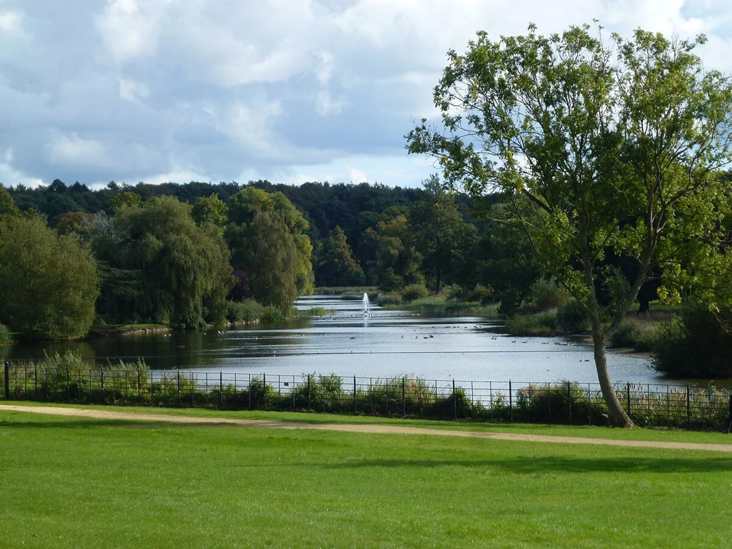 An image depicting the trail Burghley Park Northern Loop and its surrounding area.