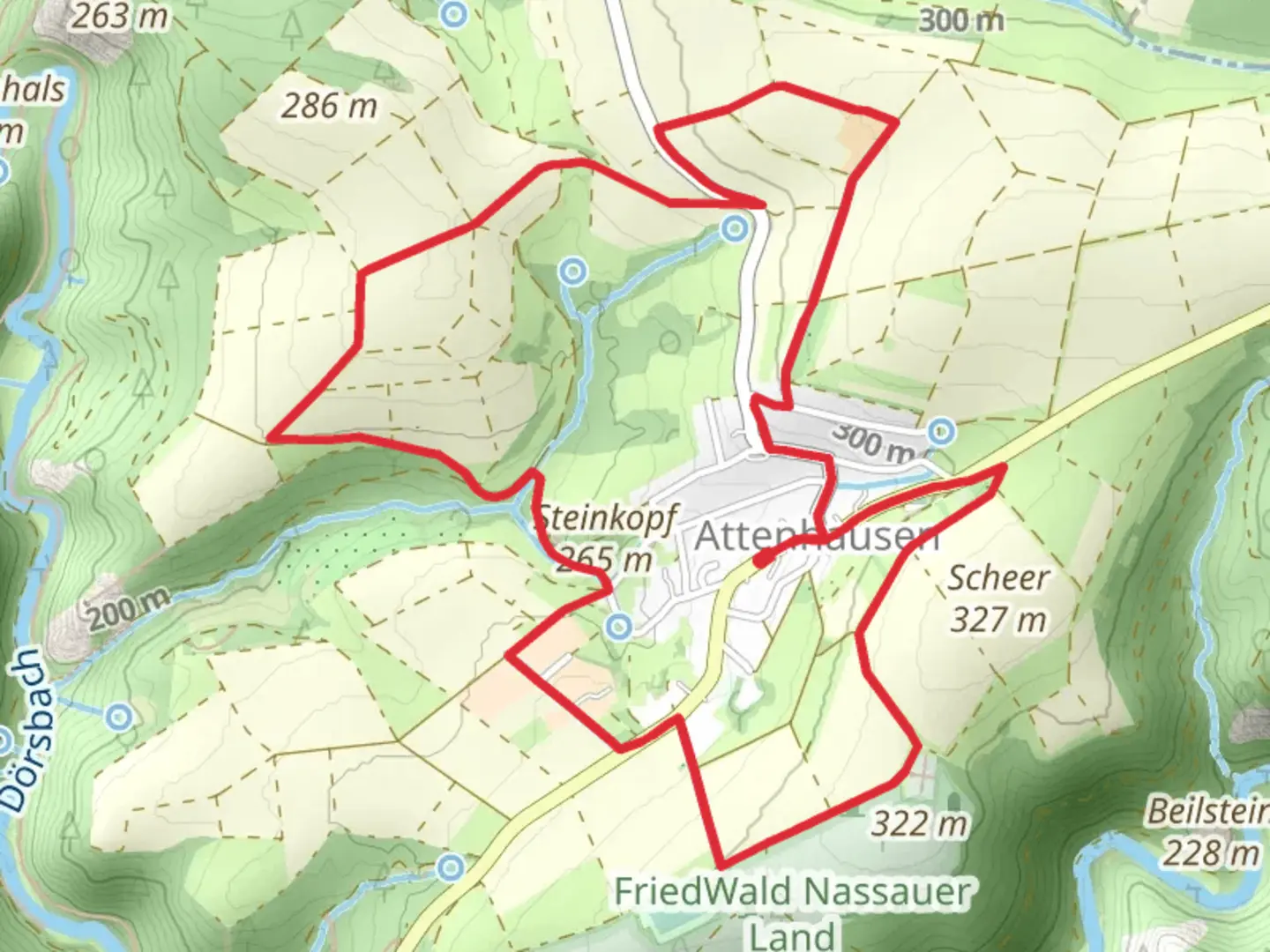 An image depicting the trail Steinkopf Loop and its surrounding area.