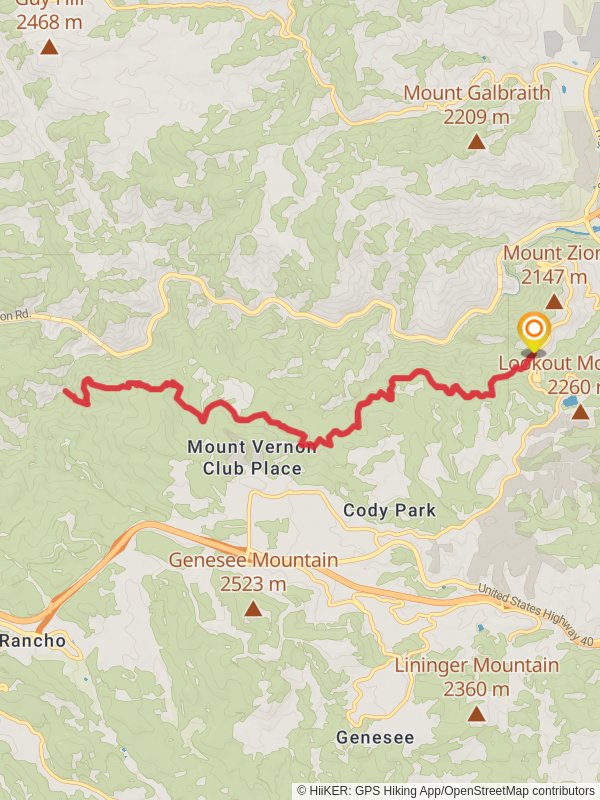 Beaver Brook Trail from Lookout Mountain Road