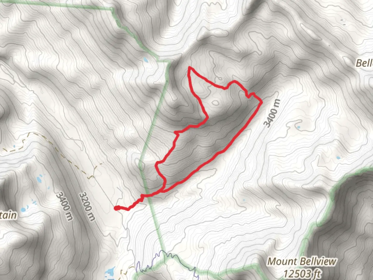 An image depicting the trail West Maroon and Hasley Basin Loop Trail and its surrounding area.