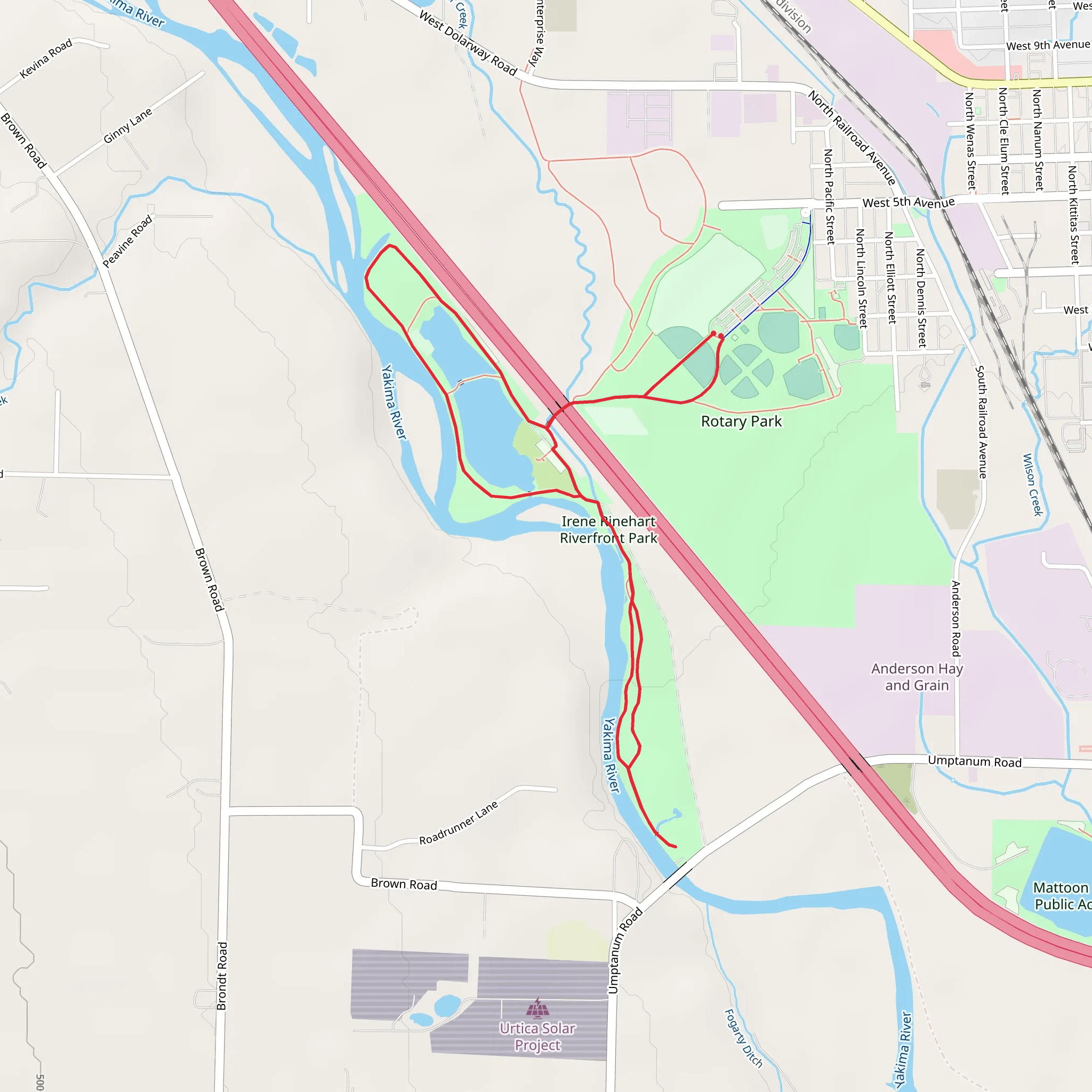 People's Pond and Irene Rinehart Riverfront Park via Howard's Way mobile static map