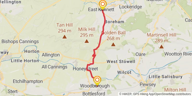 Great Stones Way stage 2 Map