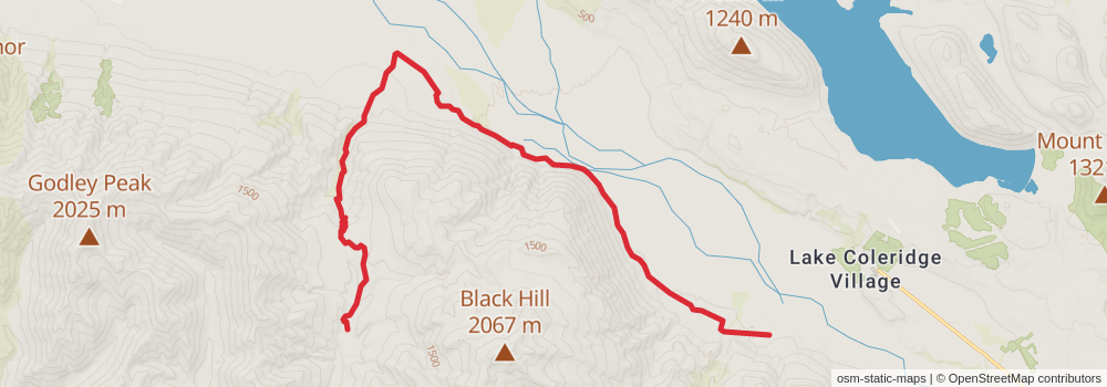 Te Araroa Trail stage 136 Map