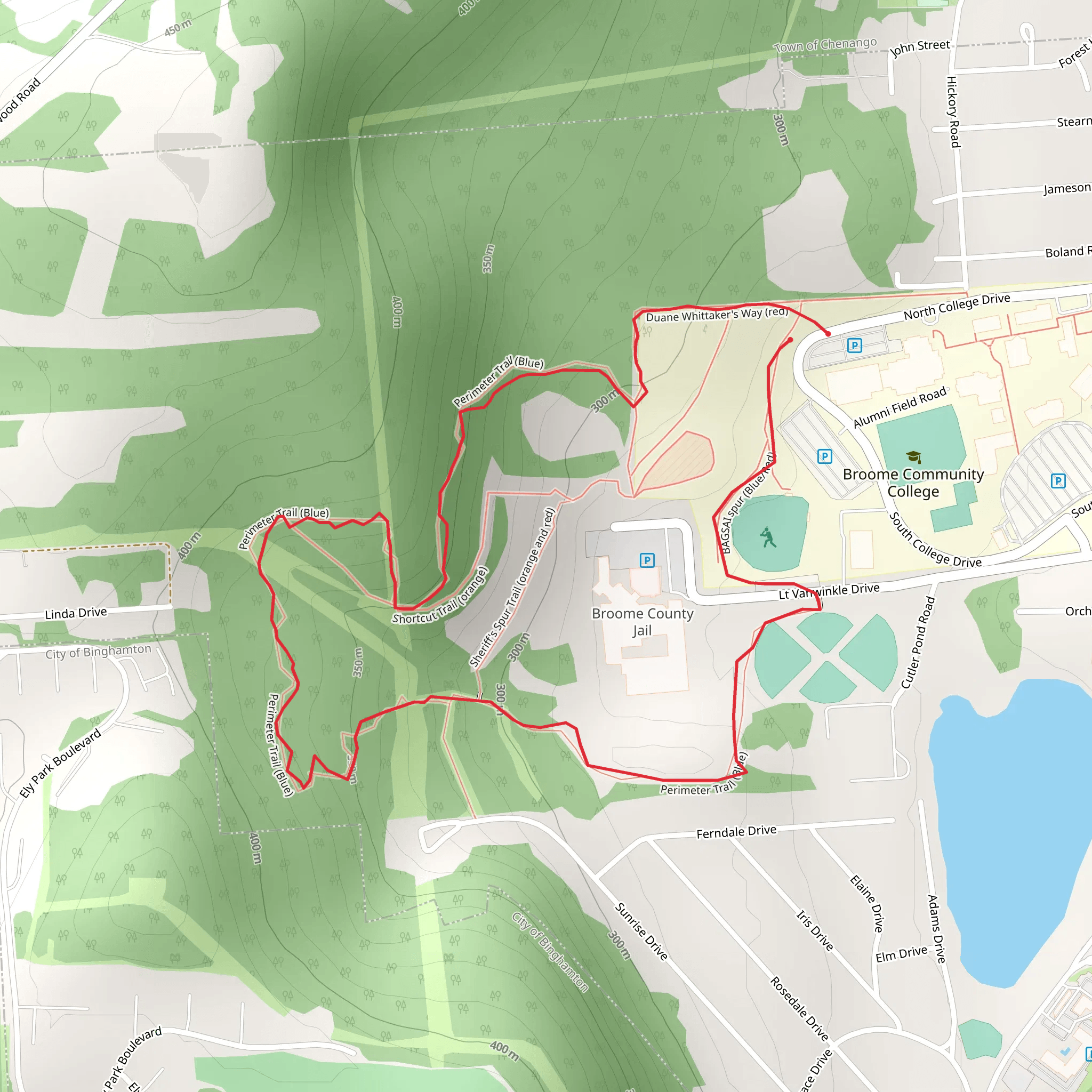 North College Drive Loop mobile static map
