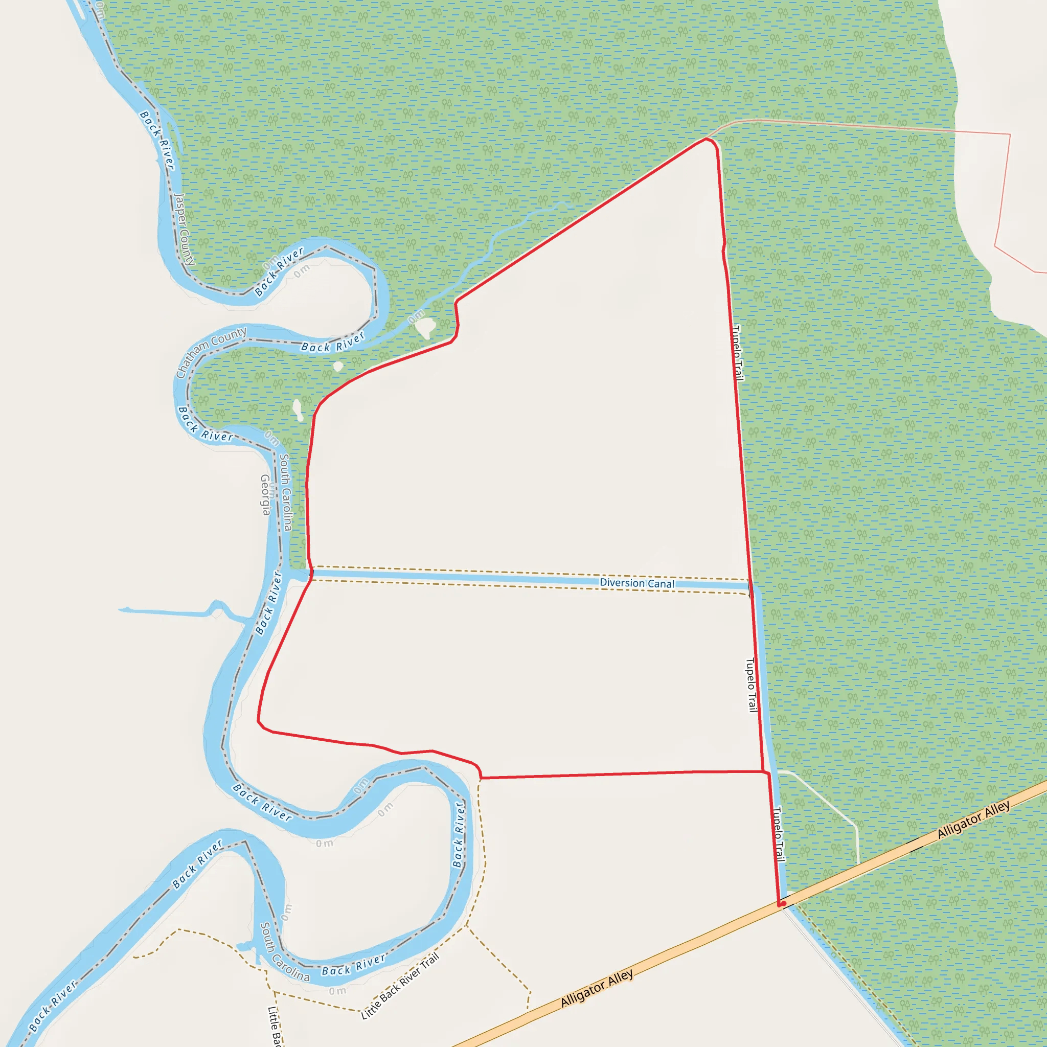 Little Back River Loop mobile static map