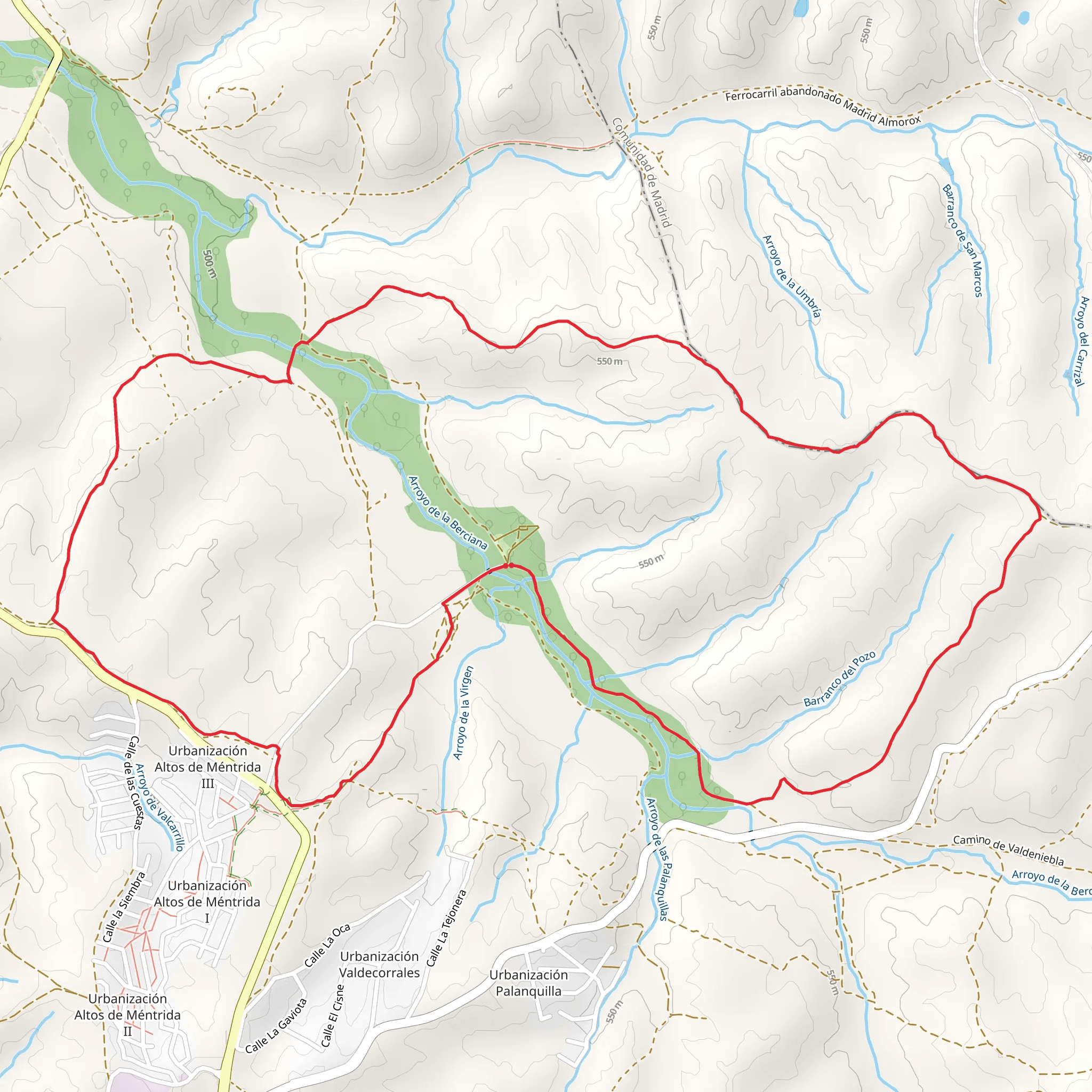 Berciana Route PR TO 30 mobile static map