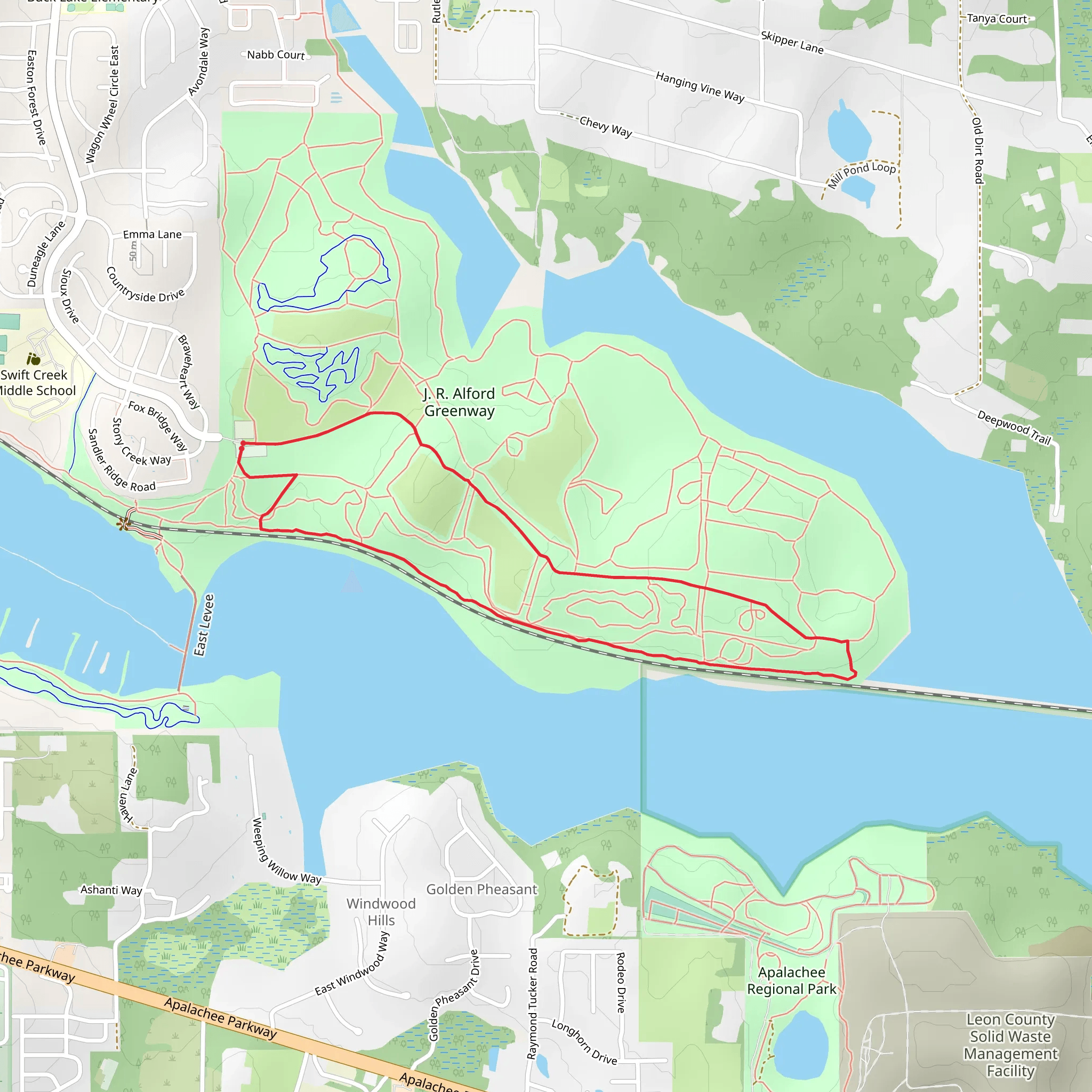 K rash and Alford Loop mobile static map