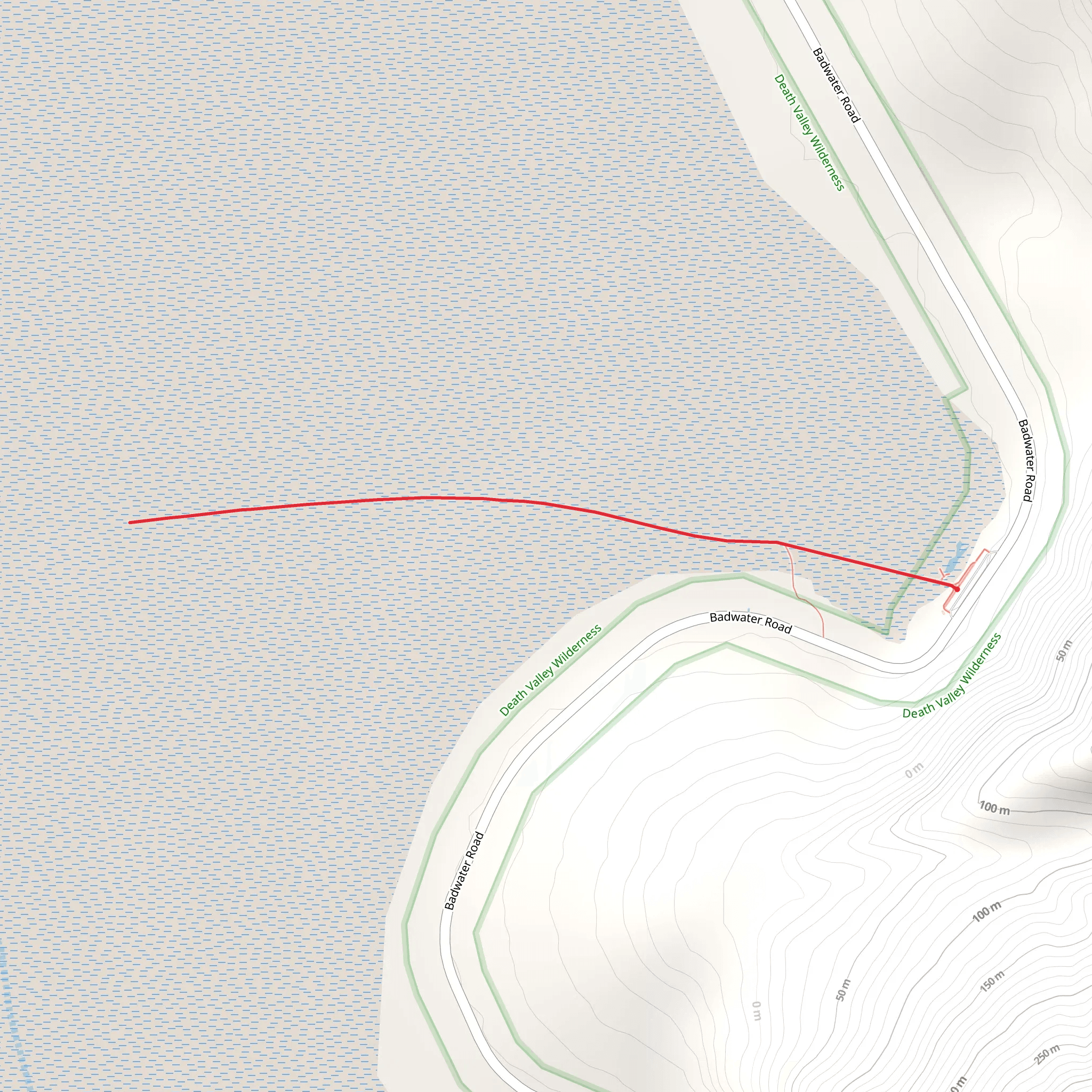 Badwater Salt Flats mobile static map
