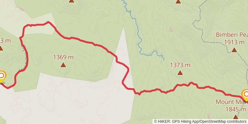 Australian Alps Walking Track stage 39 Map