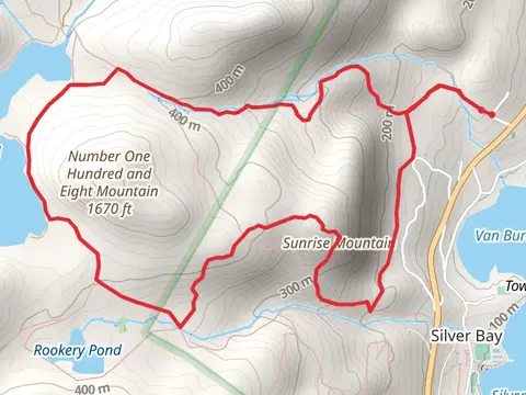 No 108 Mountain, Jabe Pond and Sunrise Mountain Loop