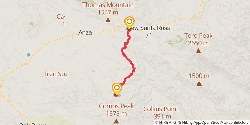 Pacific Crest Trail - Southern California stage 13 Map