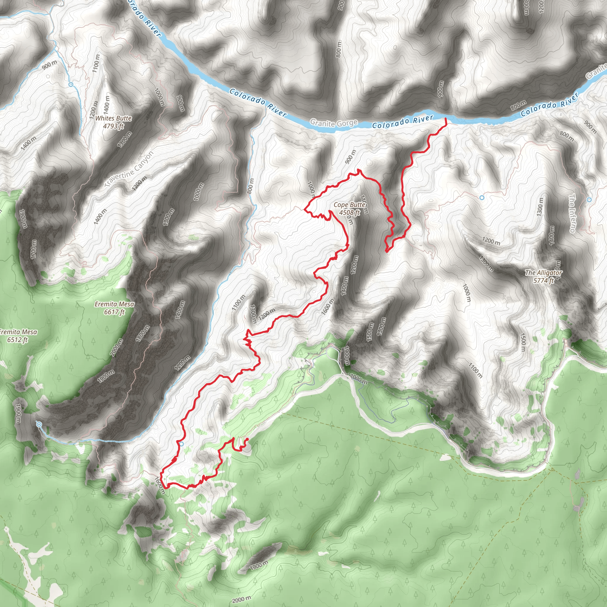 Granite Rapids via Hermit Trail mobile static map
