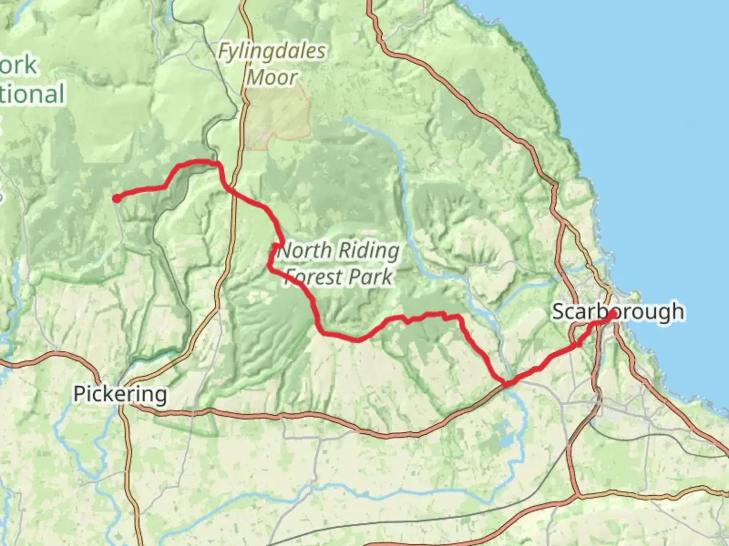 An image depicting the trail Stape to Scarborough Walk and its surrounding area.