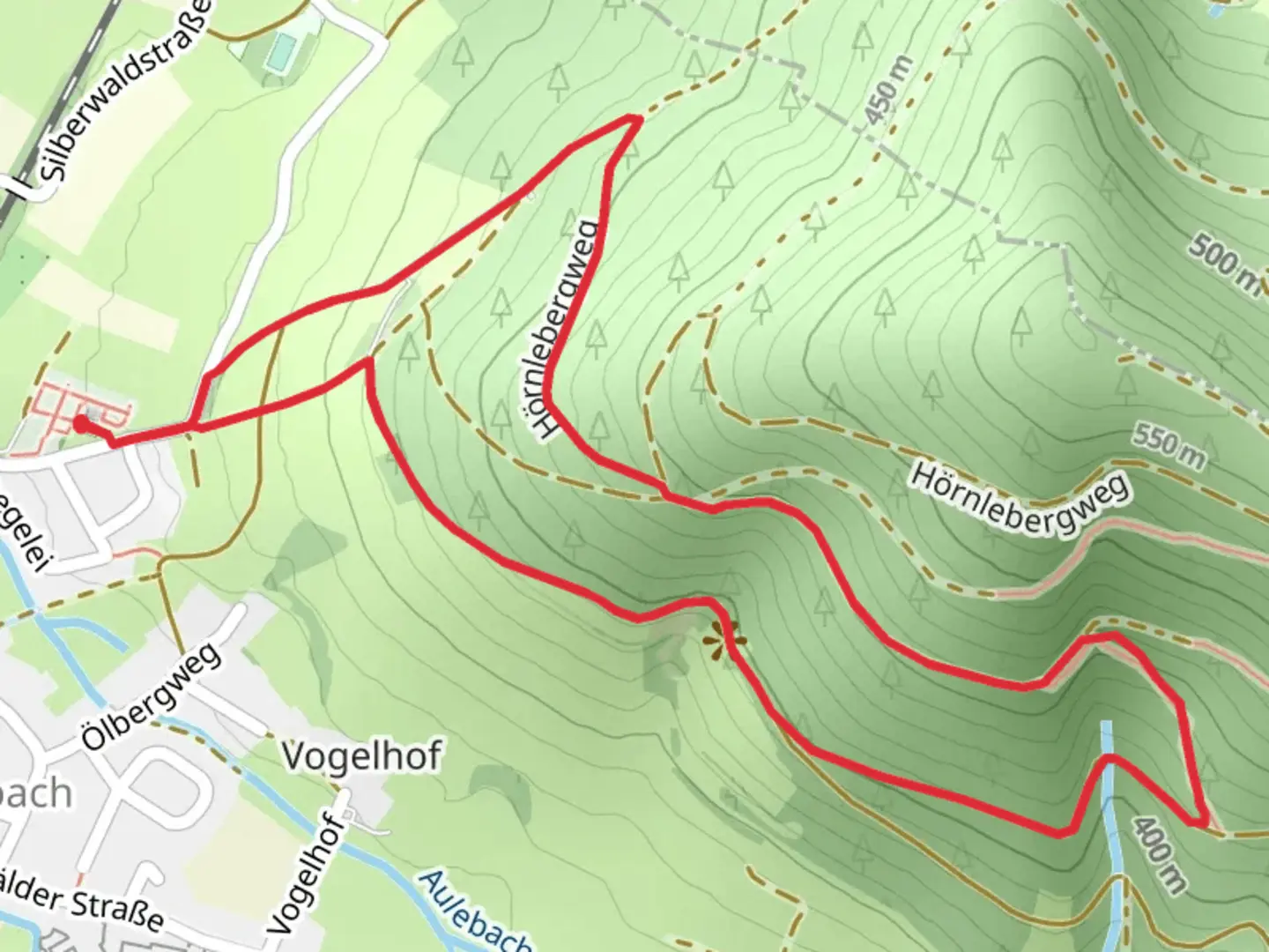 An image depicting the trail Am Oelberg Scheibenbuehl Loop and its surrounding area.