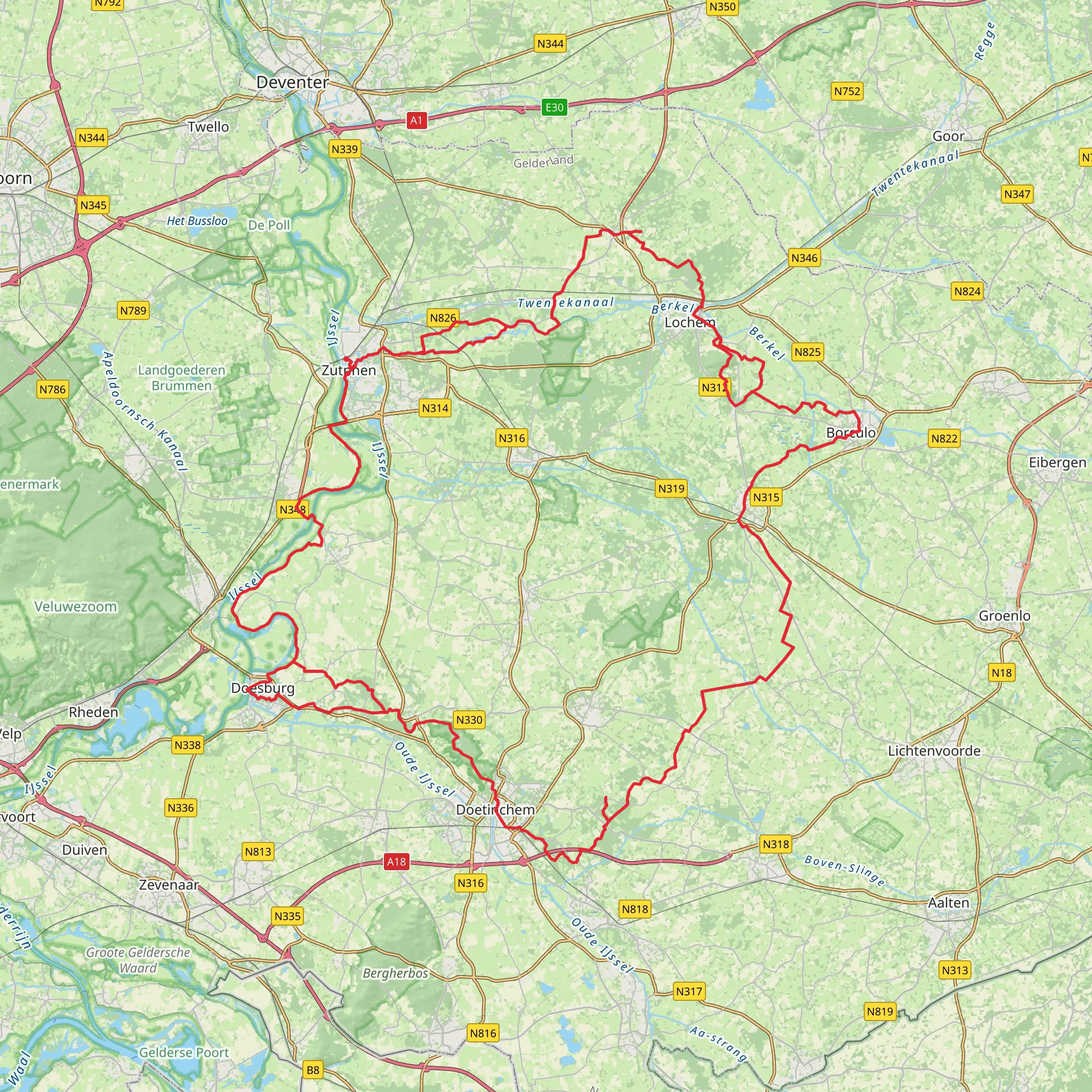 Graafschapspad mobile static map