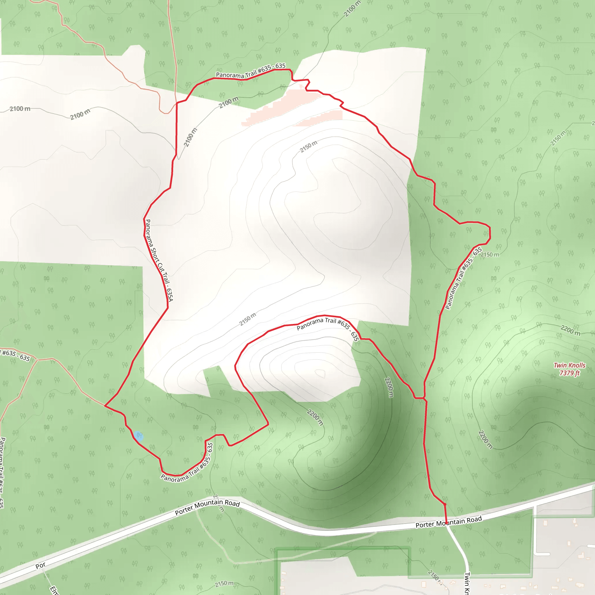 Panorama Shortcut Loop Trail mobile static map